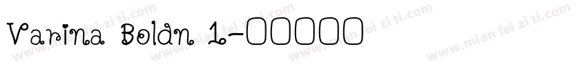 Varina Boldn 1字体转换